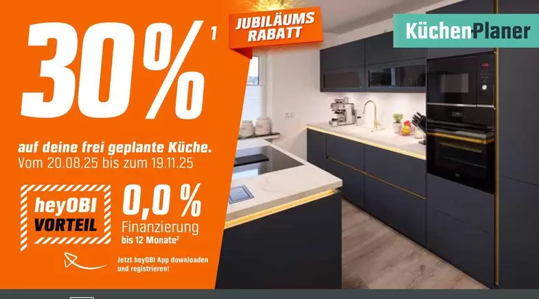 frei geplante Küche