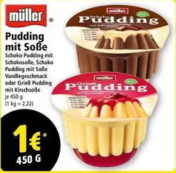 Pudding mit Soße