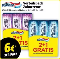 Zahncreme White & Shine oder All in One