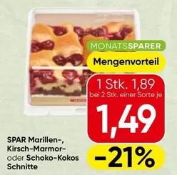 Marillen-, Kirsch-Marmor- oder Schoko-Kokos Schnitte