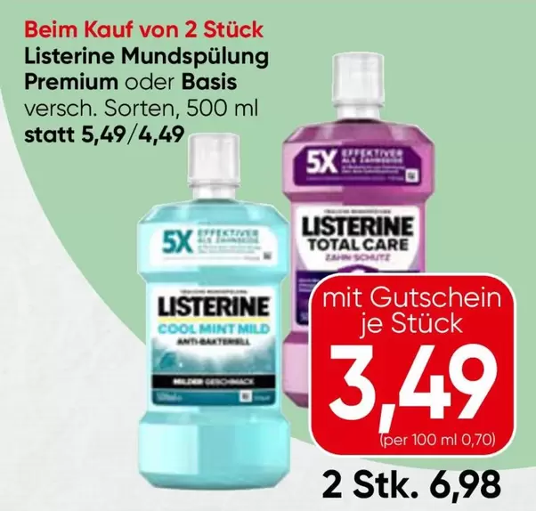 Mundspülung Premium oder Basis