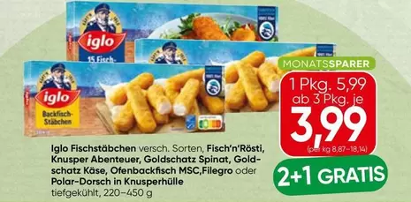 Gold - Fischstäbchen