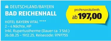 Hp - HOTEL BAYERN VITAL