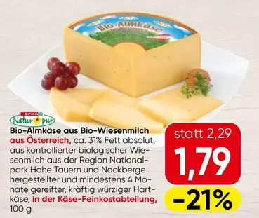 Park - Bio-Almkäse aus Bio-Wiesenmilch