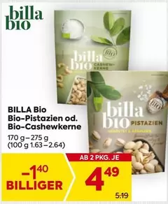 Bio - -Pistazien od. -Cashewkerne
