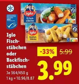 Fisch-stäbchen oder Backfisch-stäbchen