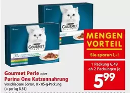 Gourmet -  Perle oder Purina One Katzennahrung