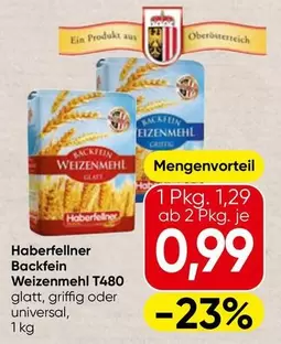 Backfein Weizenmehl T480