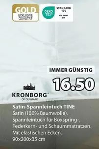 Gold - Satin-Spannleintuch TINE