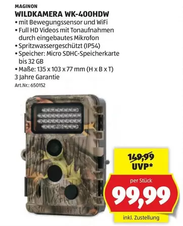 WILDKAMERA WK-400HDW