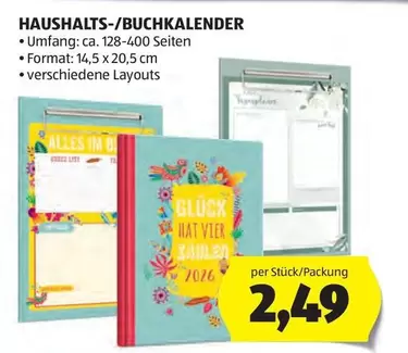 HAUSHALTS-/BUCHKALENDER