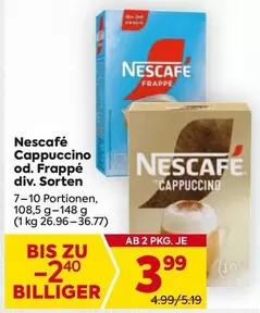 Cappuccino od. Frappé