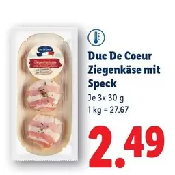 Ziegenkäse mit Speck