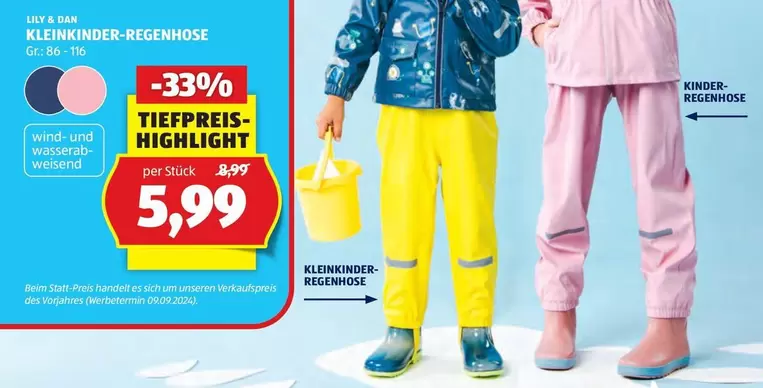 Kinder - KLEINKINDER-REGENHOSE