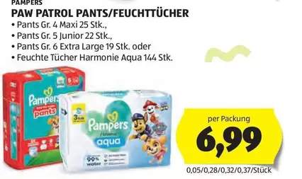 Pampers - PAW PATROL PANTS/FEUCHTTÜCHER