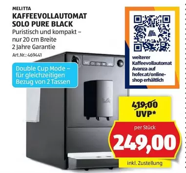 KAFFEEVOLLAUTOMAT SOLO PURE BLACK