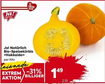 Bio-Speisekürbis »Hokkaido«