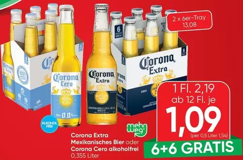 Mexikanisches Bier oder Corona Cero alkoholfrei