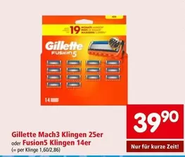 Mach3 Klingen 25er oder Fusion5 Klingen 14er