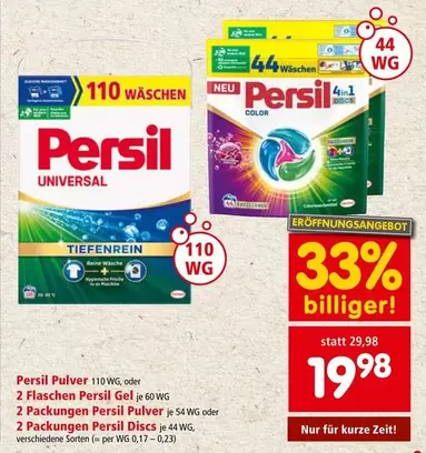 Pulver 110 WG, oder 2 Flaschen Gel, 2 Packungen Pulver, 2 Packungen Discs
