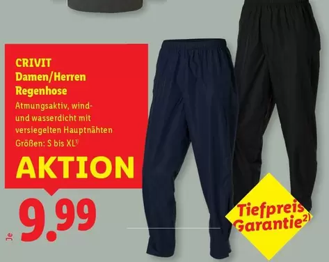 Damen/Herren Regenhose