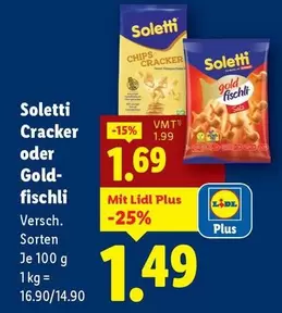 Gold - Cracker oder -fischli