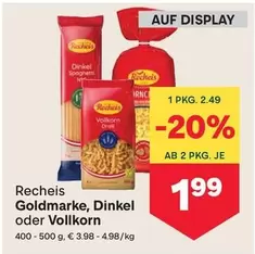 Goldmarke, Dinkel oder Vollkorn