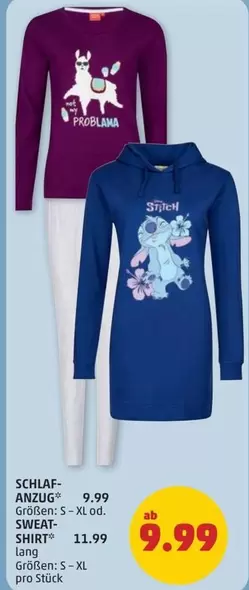 SCHLAF-ANZUG or SWEAT-SHIRT