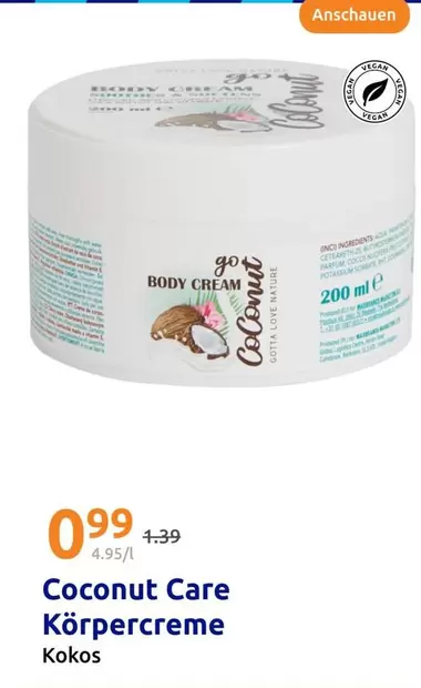 Vegan - Coconut Care Körpercreme
