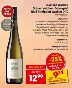 Grüner Veltliner Federspiel Ried Pichlpoint Wachau DAC