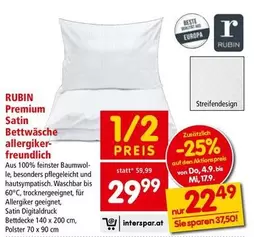 Premium Satin Bettwäsche allergiker-freundlich