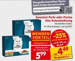 Gourmet - Perle oder One Katzennahrung