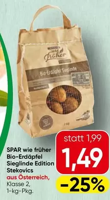 Bio-Erdäpfel Sieglinde Edition Stekovics