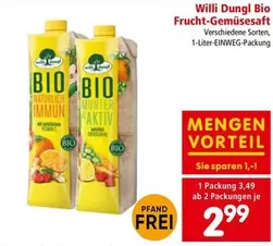Bio - Frucht-Gemüsesaft