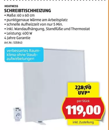 SCHREIBTISCHHEIZUNG