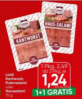 Kantwurst, Putensalami oder Haussalami