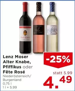 Alter Knabe, Pfiffikus oder Fête Rosé