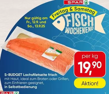 Lachsfiletseite frisch