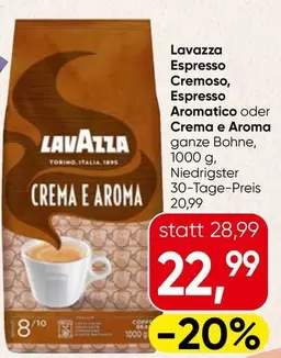 Espresso Cremoso, Espresso Aromatico oder Crema e Aroma