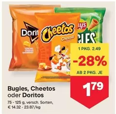 Bugles, Cheetos oder Doritos