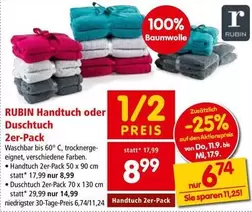 Handtuch oder Duschtuch