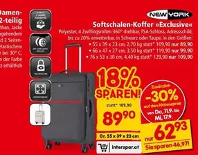 Schwarz - Softschalen-Koffer >>>Exclusive<<