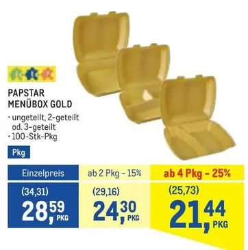 Gold - MENÜBOX GOLD