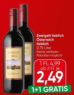 Zweigelt lieblich Österreich lieblich