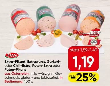 Ama - Extra-Pikant, Extrawurst, Gurkerl- oder Chili-Extra, Puten-Extra oder Puten-Pikant