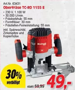 Oberfräse TC-RO 1155 E