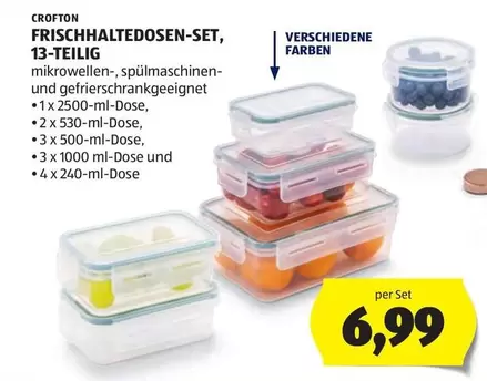 FRISCHHALTEDOSEN-SET, 13-TEILIG