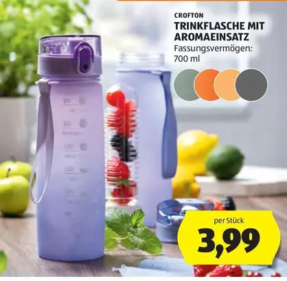 TRINKFLASCHE MIT AROMAEINSATZ