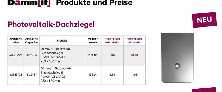 Photovoltaik-Dachziegel