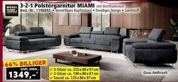 3-2-1 Polstergarnitur MIAMI